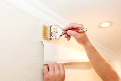 Pose de papier peint à Pouzol — revêtements muraux et toiles de verre
